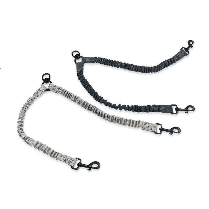 Reflective Dual Head Retractable Dog Leash 2-in-1 Heavy Duty 600Lbs Adjustable 1-1.75m Metal & Polyester Rope