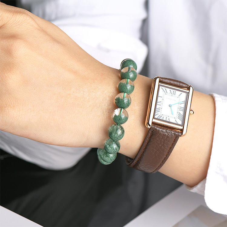 Natural Green Specter Treasure Bowl Men's and Women's Thousand Layers Green Crystal Bracelet
