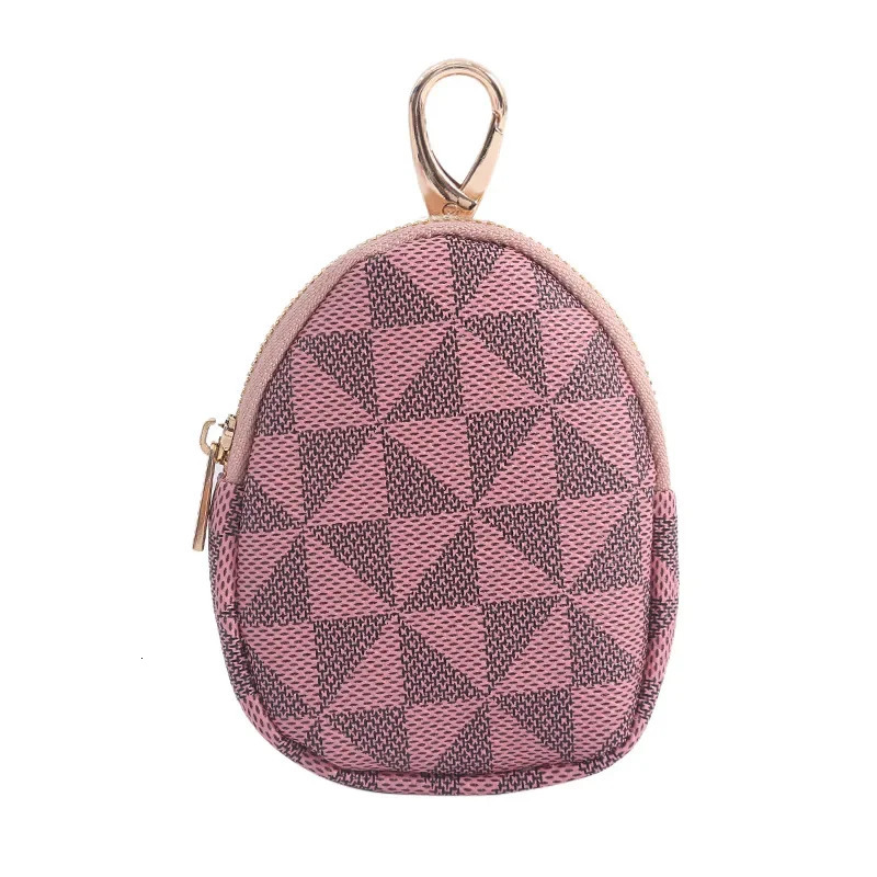 Fashionable Plaid Short Zipper Coin Purse Portable Mini Key Bag Thickened Waterproof and Storable Small Wallet 250311