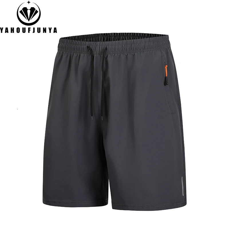 Mens Summer Loose Fitness Beach Shorts Ice Silk Breathable Outdoor Sports Basketball Solid Color 8XL 250312