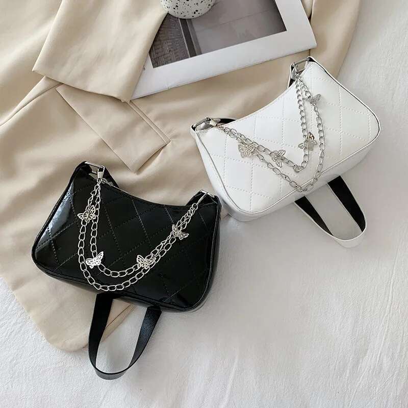 Women s Crossbody Bag Fashion Designer Trend Retro Butterfly Chain Handbag Casual Shoulder Bag High quality PU Waterproof Women s Armpit Bag Wallet Si