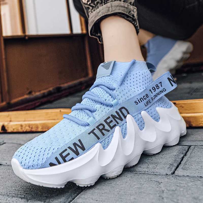 Unisex summer casual sports shoes short chubby breathable mens outdoor running shoes womens thick soled non slip Zapatillas new colorXJ250312