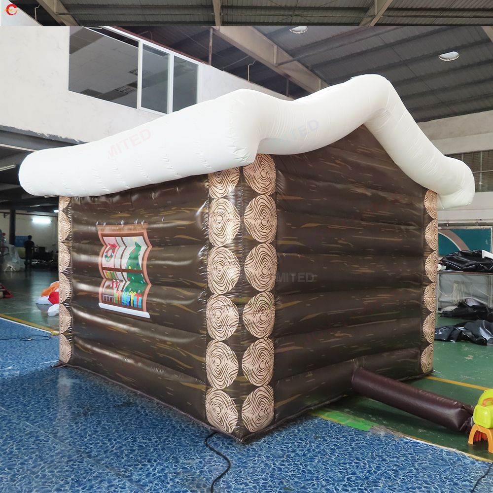 6mLx5mWx4mH (20x16.5x13.2ft) with blower Free Door Ship Outdoor Activities large Xmas decorations inflatable Santa grotto Christmas