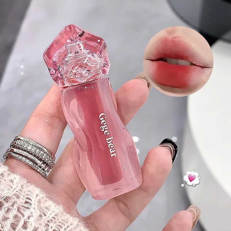 Gege Bear Pink Cream Mist Lip Mud Matte Velvet Lip Gloss Long-lasting Easy To Color Liquid Lipstick Cream Nude Peach Lip Glaze W250312