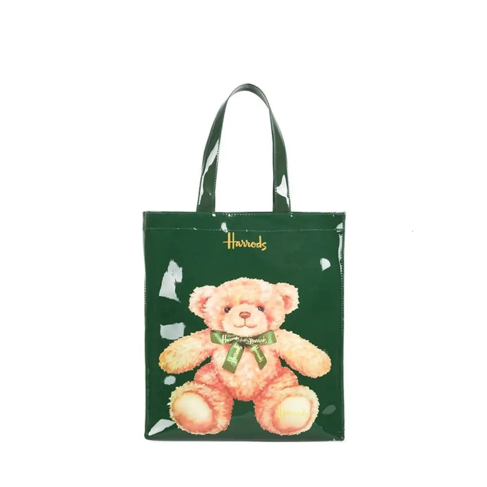 High Quality Waterproof Tote Bag Square Eco-Friendly Shopping Bag PVC Durable Shoulder Bag Casual 250305