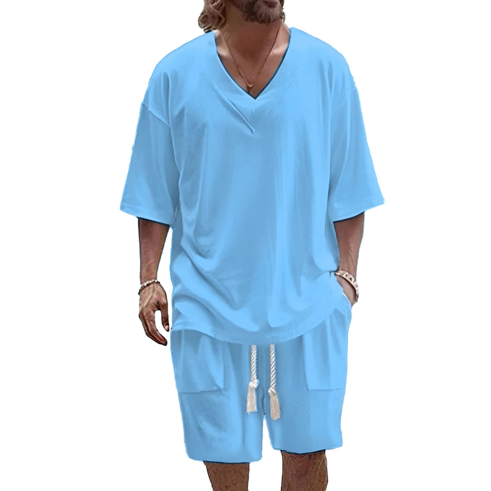 Summer Tracksuit Men Sports Set Casual Tracksuits Designer outfit for man mens track suit 2XL joggers pullover Two Piece Set Sports short Sleeve cloth