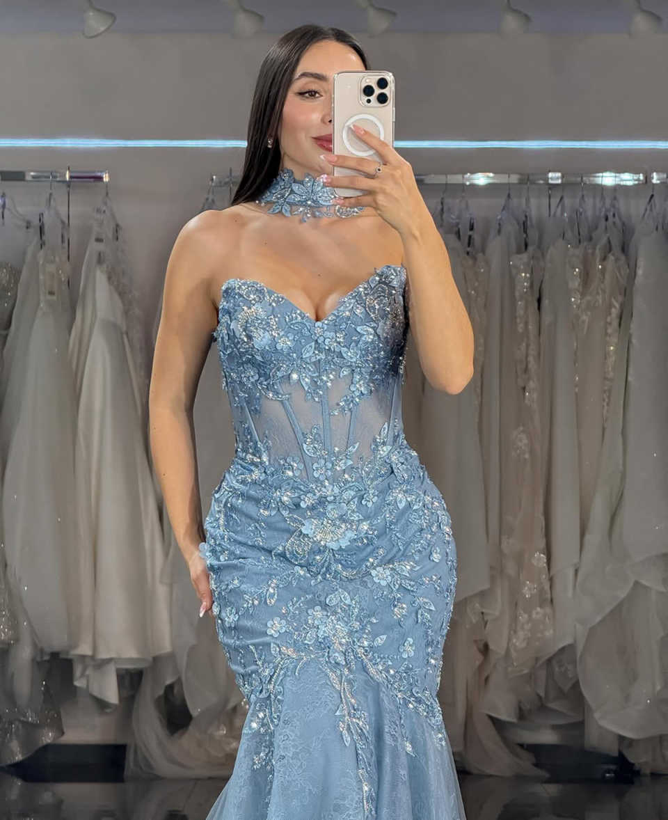 Gorgeous Prom Dresses Off The Shoulder Crystal Appliques Length Side High Split Custom Made Plus Size Party Dress Vestido De Noite