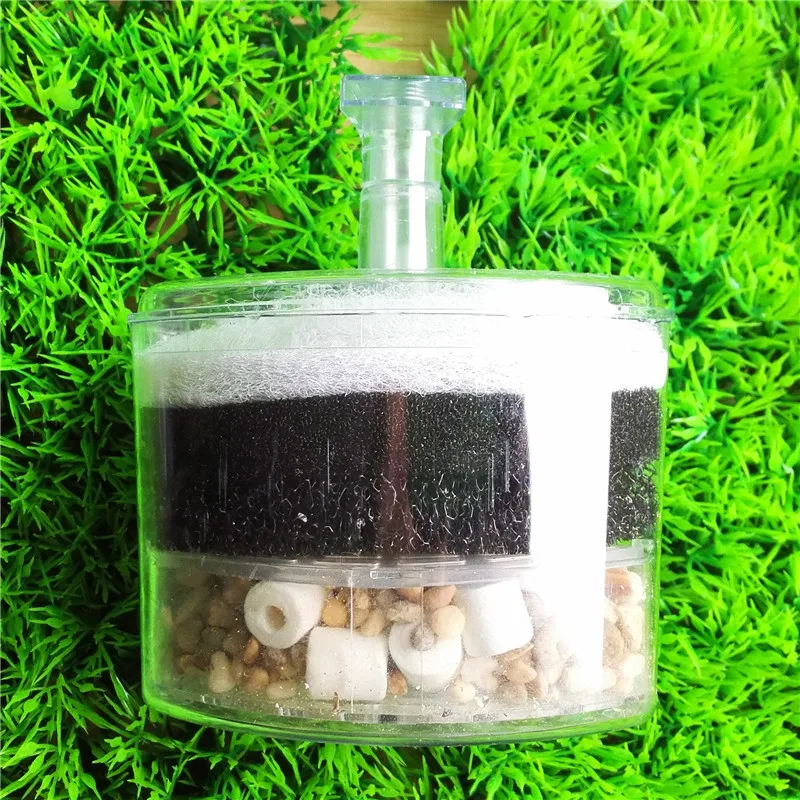 1Pc Aquarium Air Driven Bio Corner Filter Sponge Fry Shrimp Nano Fish Tank Aquarium 10*8*12 cm