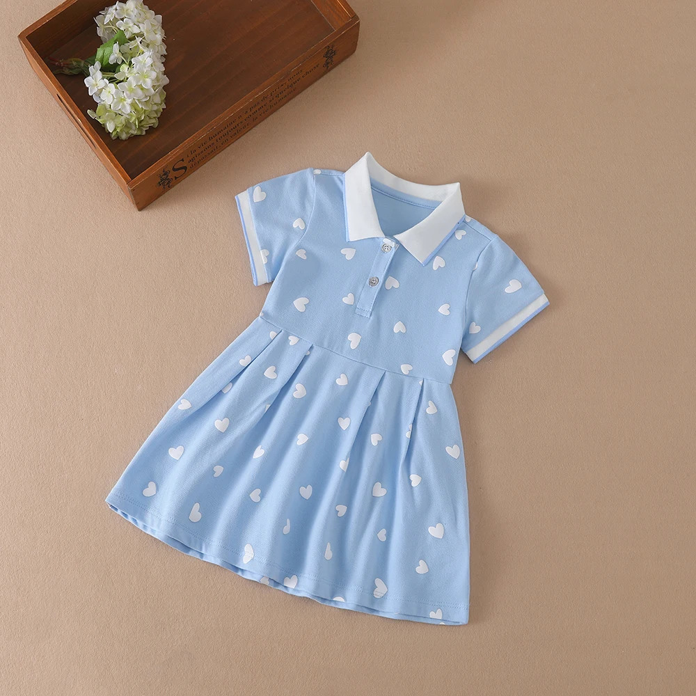 Girls Clothes Summer Princess Dresses Short Sleeve Kids Dress Baby Dresses for Children Clothing 2-6Y 250311