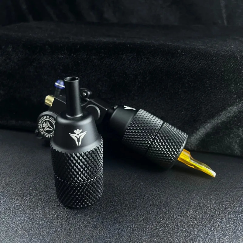 POPEIRONS self-locking tattoo handle aluminum matte process Grip long needle handle 250306