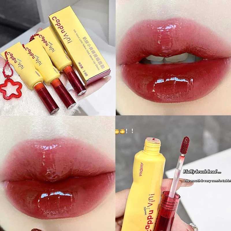 Mirror water liquid lipstick crystal jelly lipstick gloss moisturizing sexy lipstick lip gloss makeup lasting Korean cosmetics W250312