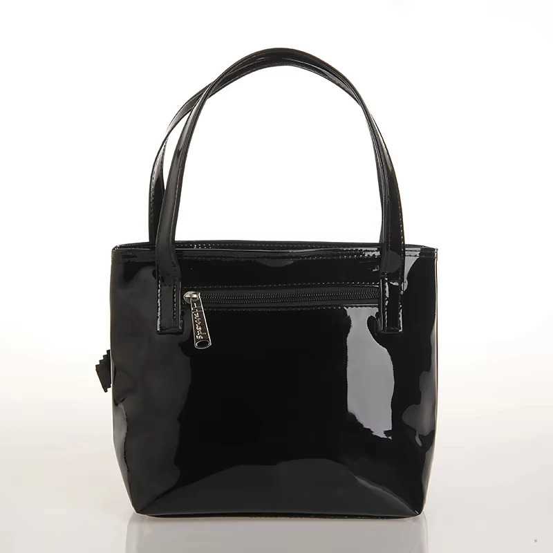 MABULA PVC Waterproof Tote Handbag Large Capacity Fashion Shopping Purse Ladies Shoulder Satchel 250305