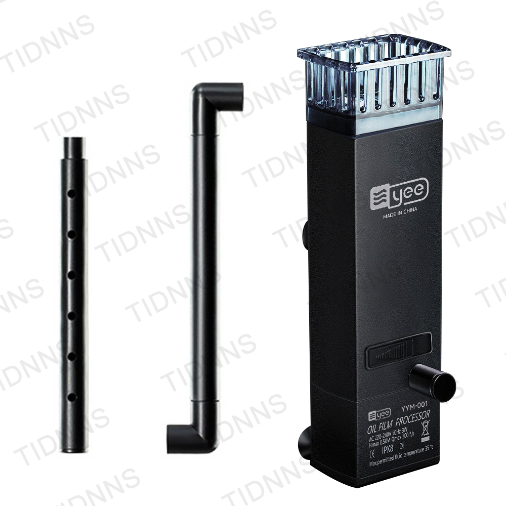 3W Aquarium Surface Oil Skimmer Filter Mini Mute Auto Oil Film Processor Remove Tool for Fish Tank Water Filtration 220-240V