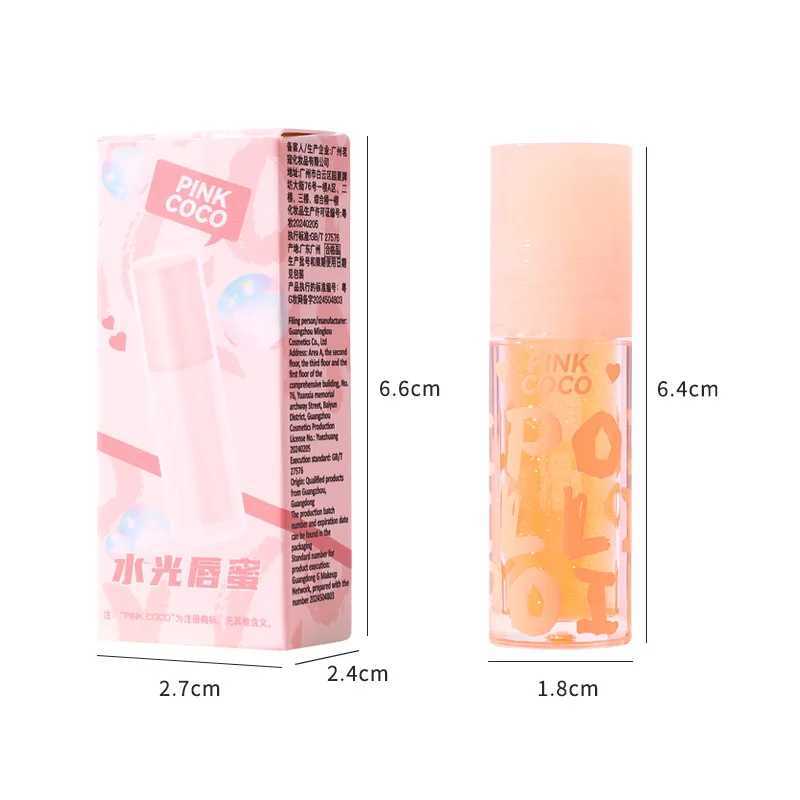 Water Light Lip Gloss Jelly Glass Lip Oil Moisturizing Transparent Plumper Lips Makeup Hydrating Shiny Liquid Lipstick Lip Care W250312