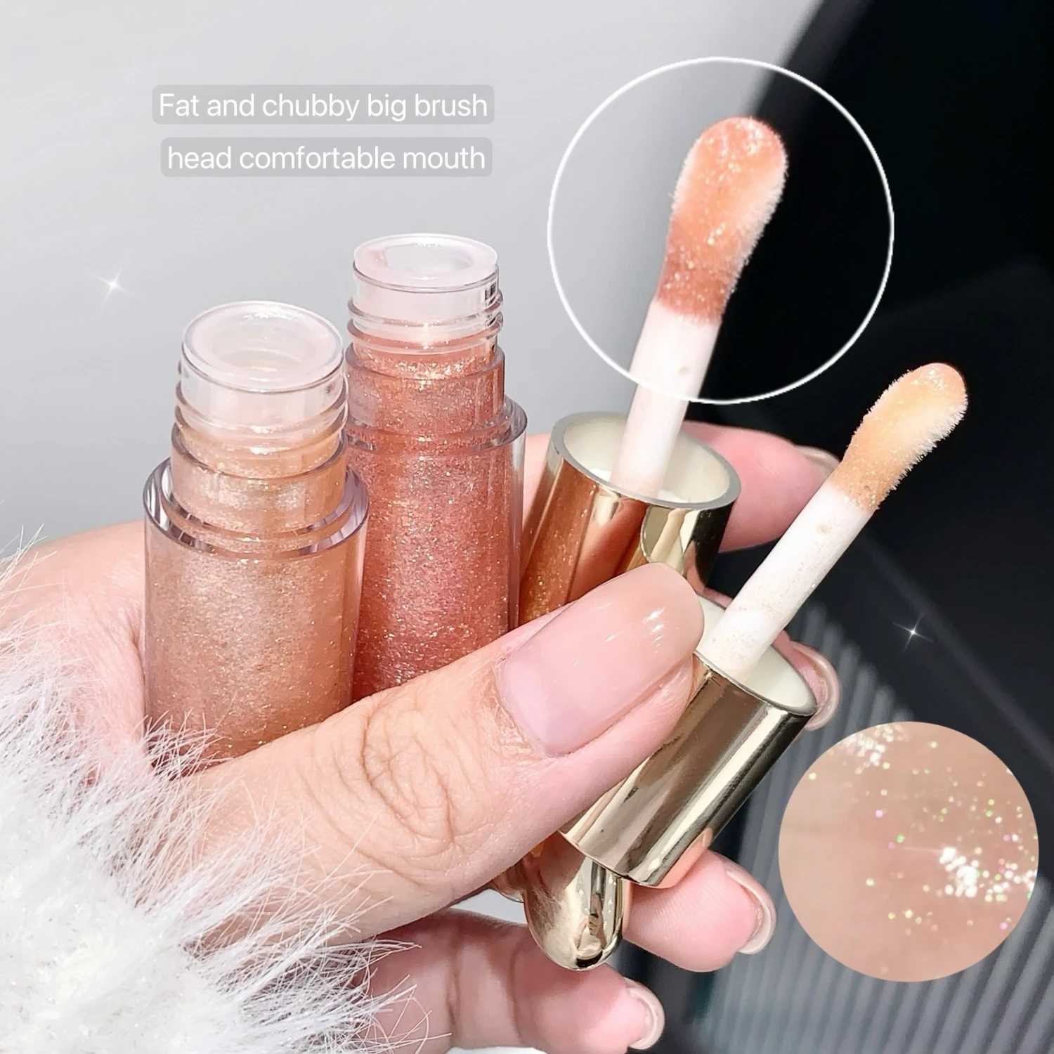Watery Glossy Color Burst Lip Nectar Lovely Little Shaved Ice Lip Dew Fine Glitter Lip Gloss Water Gloss Lip Mirror Lip GlazeXJ250312