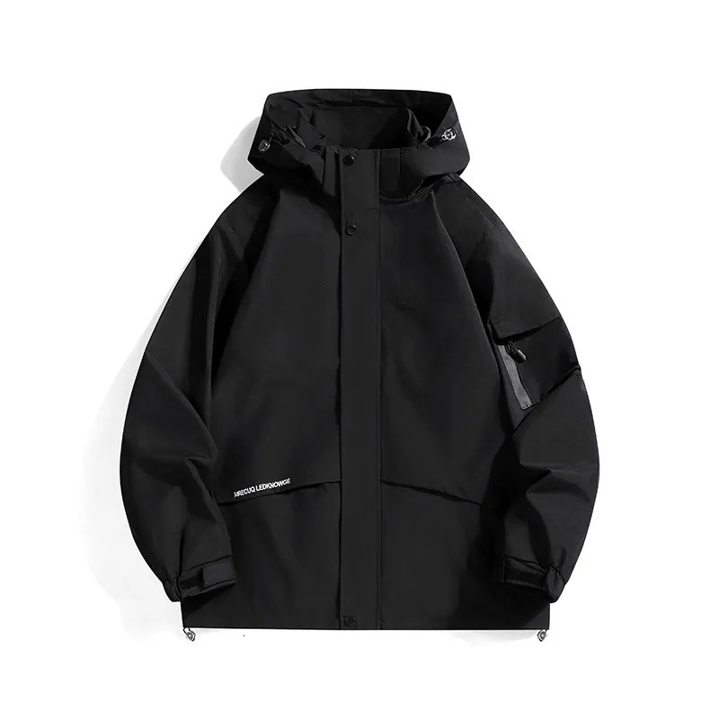 Outdoor Casual Raincoat Hooded Mountain Windbreaker Men Women Rain Jacket Sport Hiking Outerwear Lightweight Waterproof Coat 250312