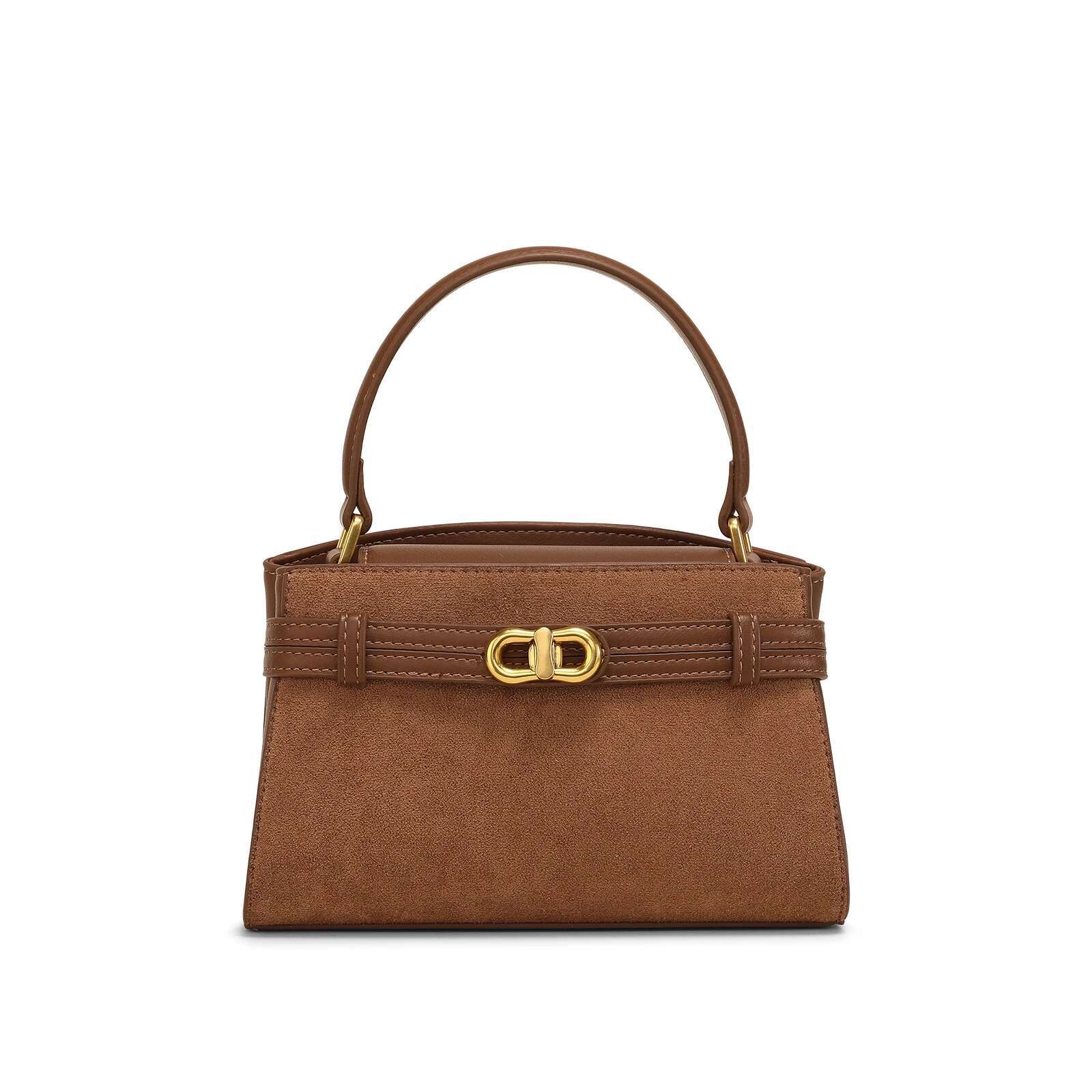 TOUTOU Temperament Melade Brown Mini Ladies Handbag Shoulder Crossbody Bag Fashionable Versatile Christmas Gift