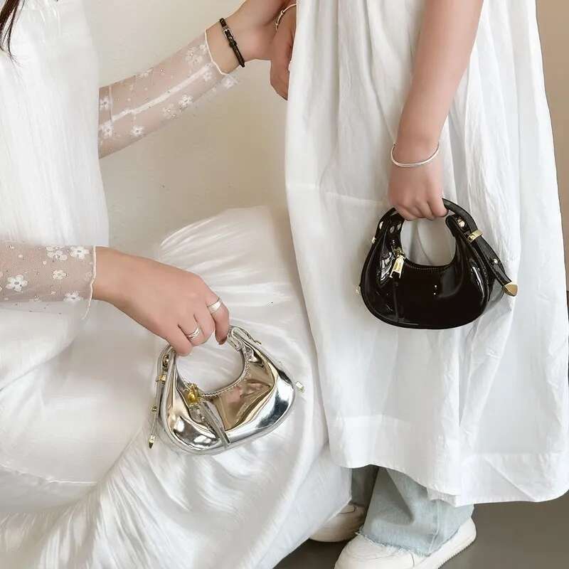 Laser Glossy Patent Leather Crossbody Women Tote Bag Mother Kids Bags For Girl Purses And Handbags