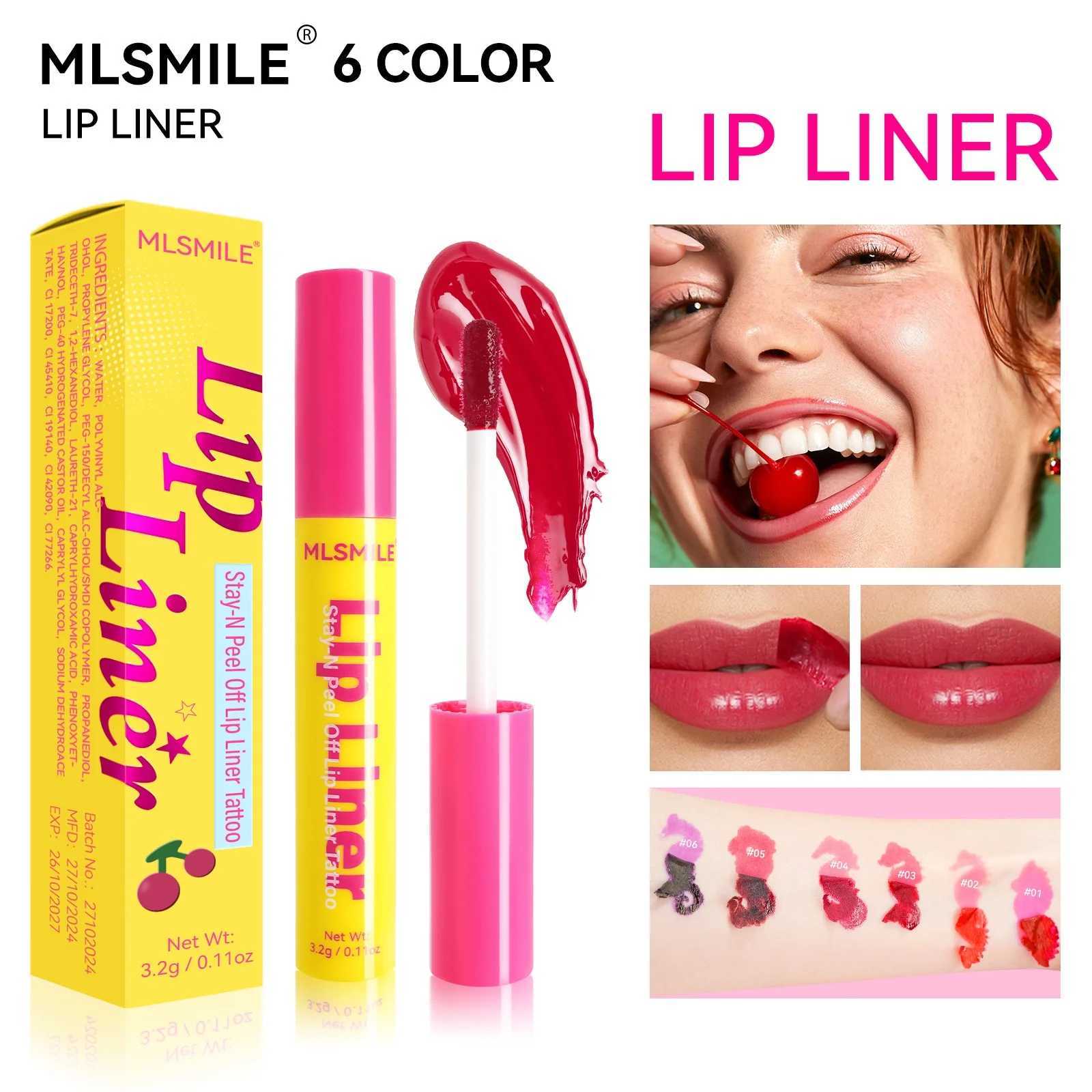 6 Color Peel Off Liquid Lipstick Long-Lasting Natural Matte Lip Glaze Lipstick Sexy Makeup Lip Mask Cosmetics W250312