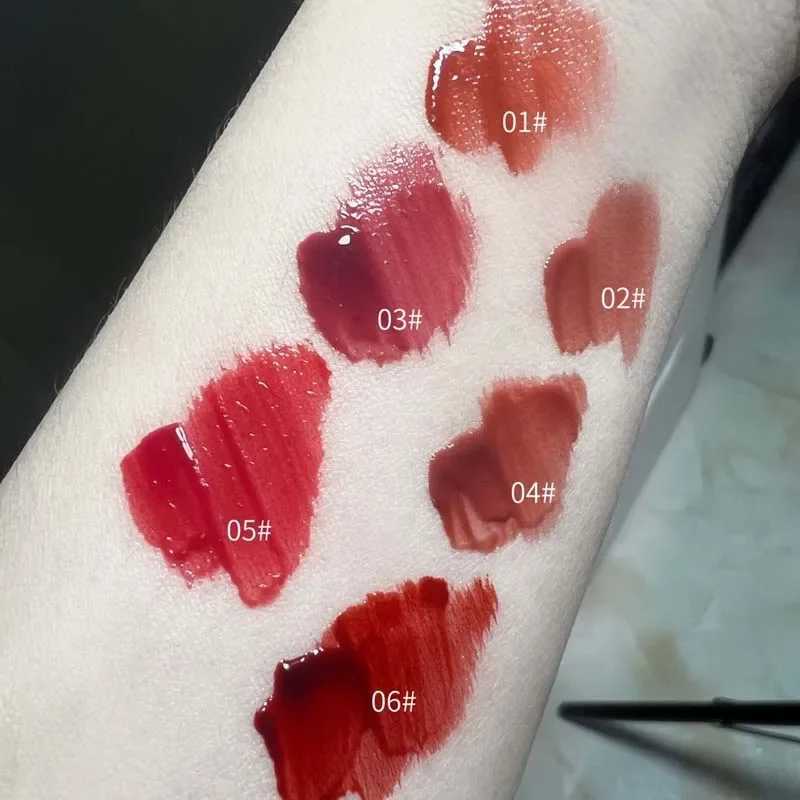6 color mirror dye lip gloss moisturizer transparent liquid lipstick waterproof durable red lip color Korean cosmeticsXJ250312