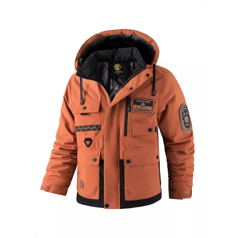 GIOIOMens jacket European and American thick warm cotton apron autumn winter casual work 250312