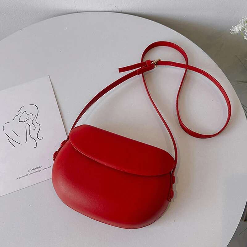 Leather Women PU Crossbody Fashion Purse Sg Saddle Shoulder Bag Candy Color Girl Messenger Bags