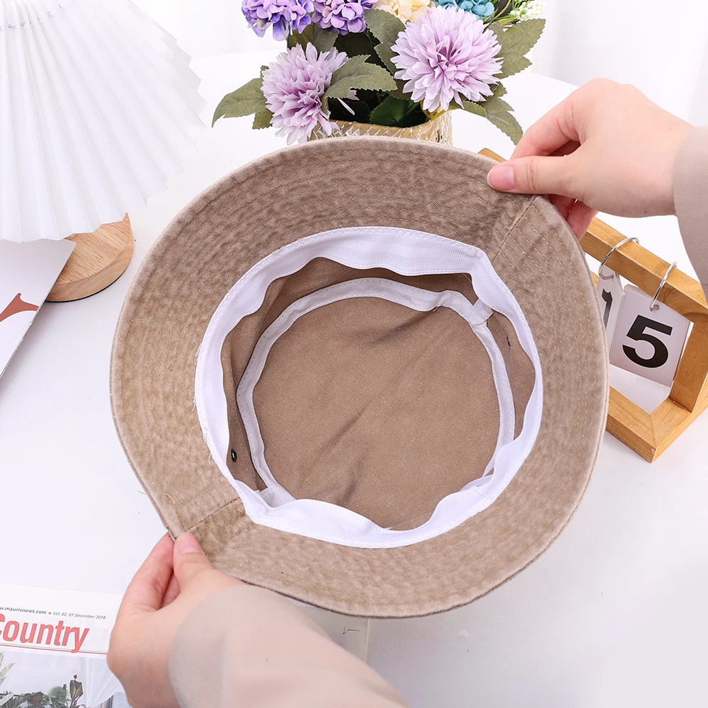 2023 Fishermans Hat Retro Denim Bucket Outdoor Mens and Womens Cotton Washed Panama Sun Fashion Hip Hop Gorros Bob 250304