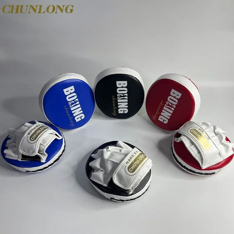 Boxing Hand Target Thickened PU Muay Thai MMA Sanda Air Training Target Mitt Focus Punch Pads Boxing Training Accessorie 250311
