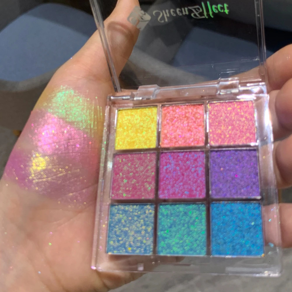 Sheeneffect Chameleon Chrome Eyeshadow Palette 9 Colors High End makeup Cosmetics 250306