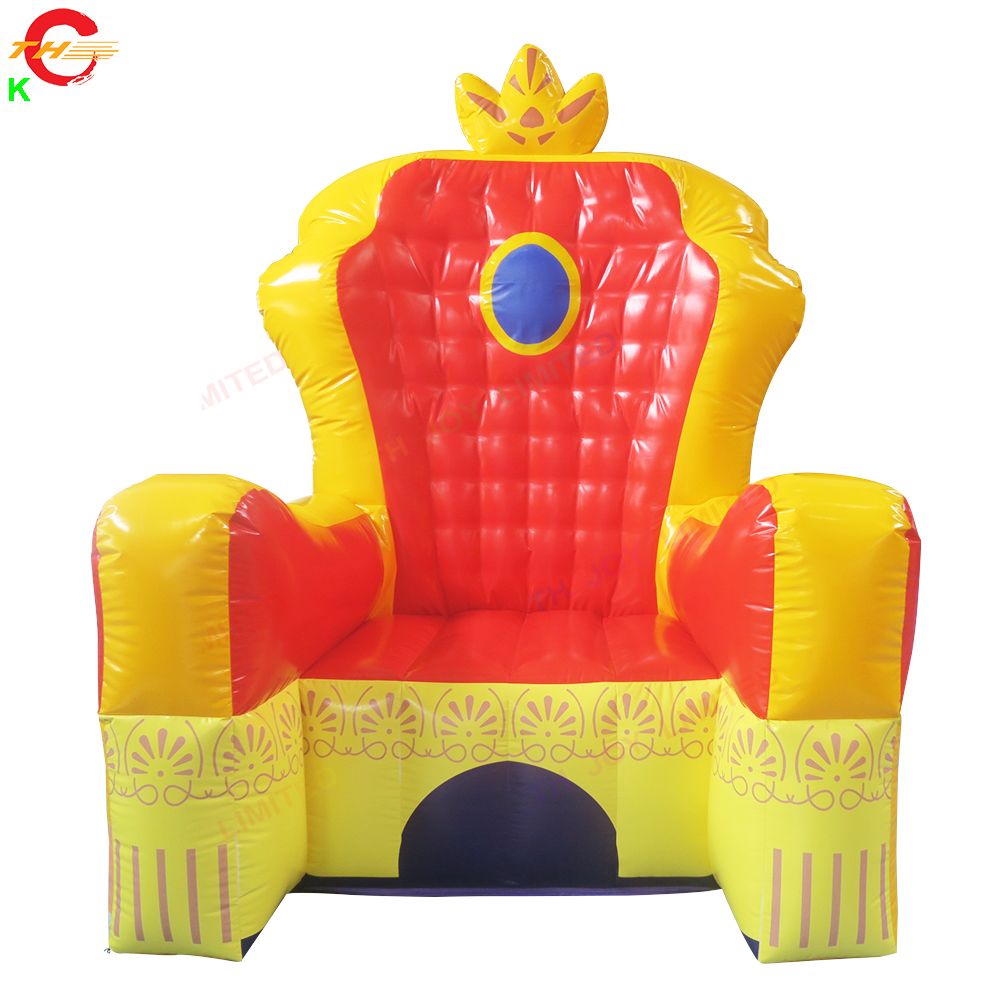 3m height (10ft) with blower Activities Mobile Portable inflatable princess chair inflatable throne chair for daughters birthday party