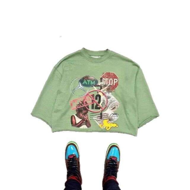 Harajuku Street Hip Hop Rock Summer New Printed T-shirt Unisex Style Short Sleeve Loose Top