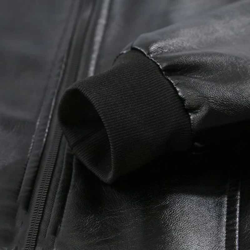 Autumn Winter Korean Thick Solid Coat Man Zipper Pocket Casual Plus Velvet Tops Loose Leather Jacket Fashion Y2K Male ClothesT250311