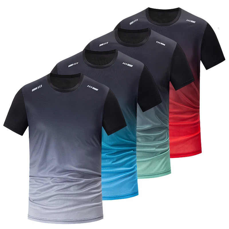 41 pack mens gradient quick drying sportswear youth casual clown short sleep multi size mixed color running fitness Ts 250312