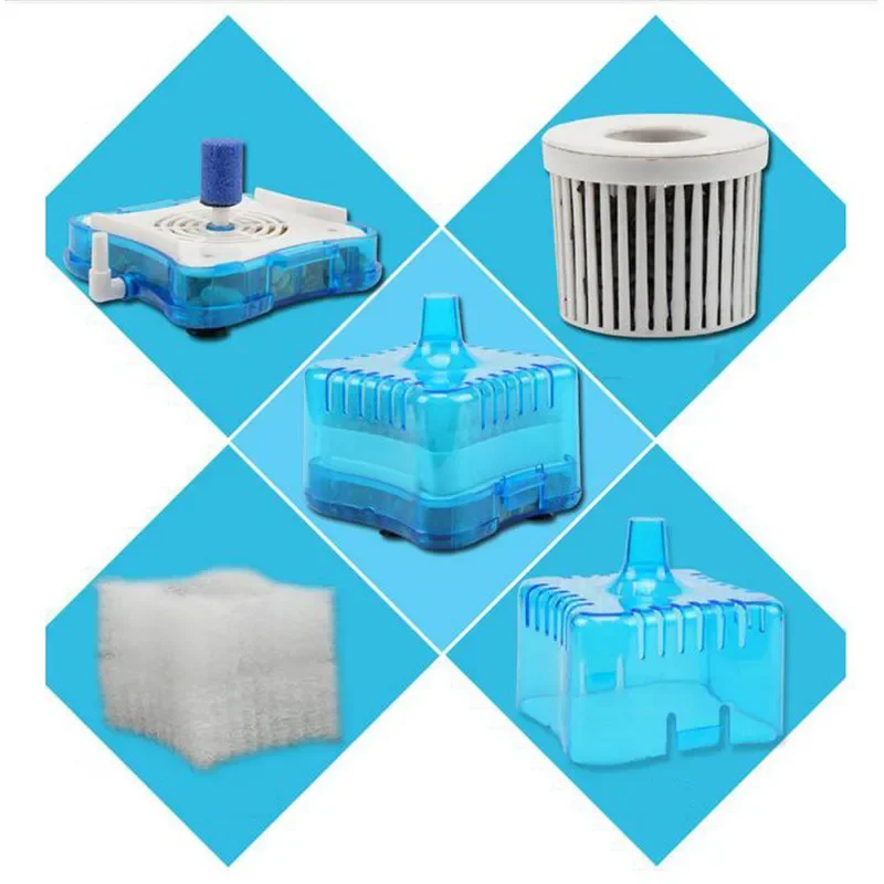 1pcs Aquarium Fish Tank Filter Colorful Biochemical Activated Carbon Filter Aquarium Water biological Filter