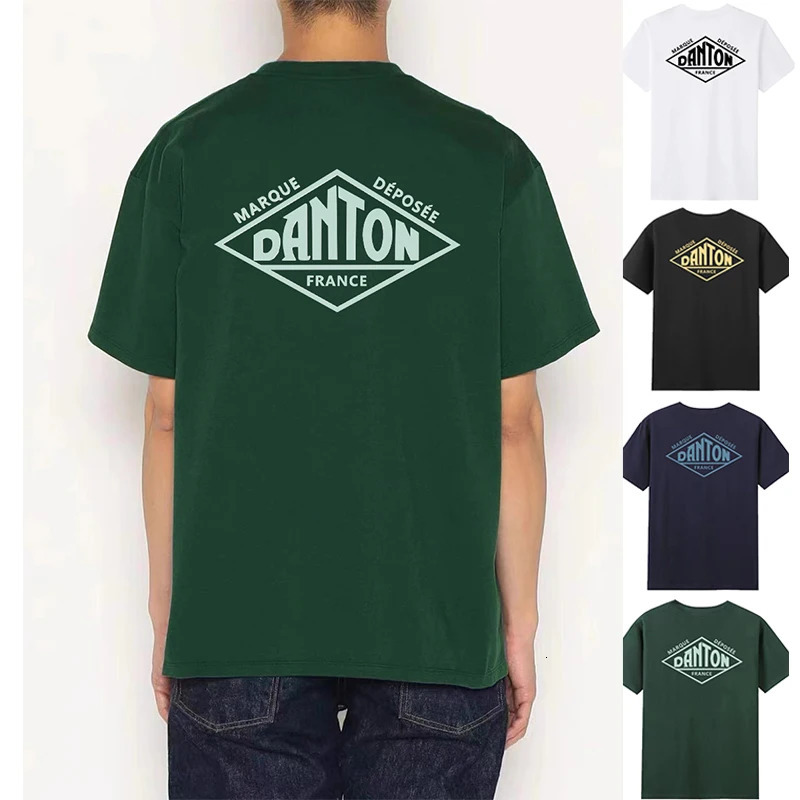 Japanese style cotton Oneck minimum letter printed pattern Tshirt summer Harajuku mens selling short sleeved 250312