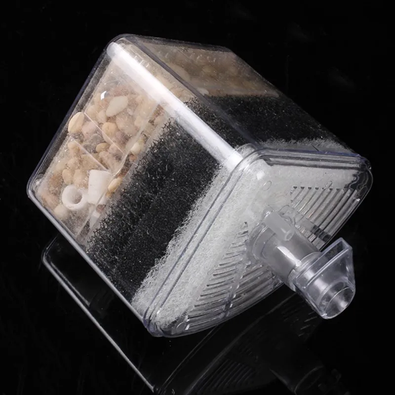 1Pc Aquarium Air Driven Bio Corner Filter Sponge Fry Shrimp Nano Fish Tank Aquarium 10*8*12 cm