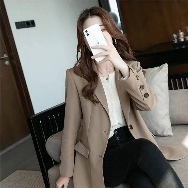 X3111Trendy Short-Style Women's Blazer - Comfortable Slim Fit Suits for Seasonal Wear