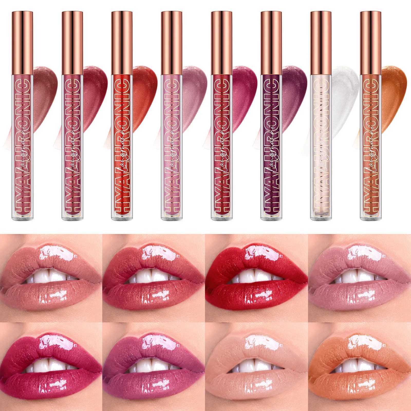 Langmanni hyaluronic acid lipstick gloss 8 colors available humectant lipstick gloss W250312