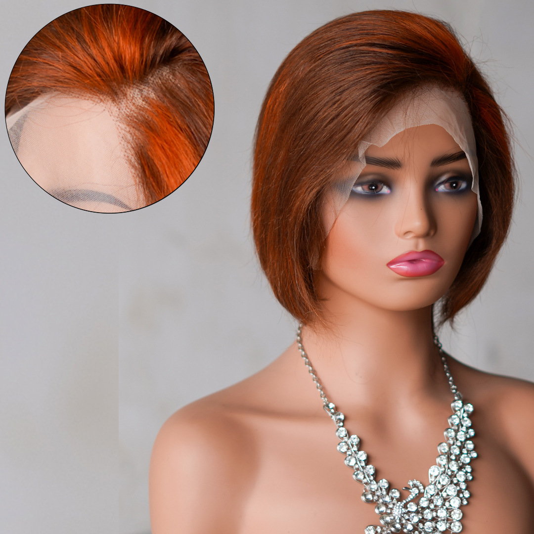 8 Inch Short Pixie Cut 13x4 Lace Front Wig Real Human Hair Afro Style Lightweight and Glueless Fit Perfect for a Natural Stylish and Everyday Look