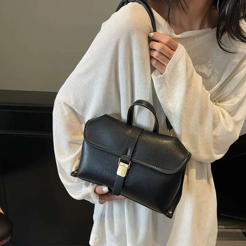 LEFTSIDE Small PU Leather Crossbody Bags Lady With Short Handle For Women 2024 New Designer Y2k Fashion Handbags And Purses