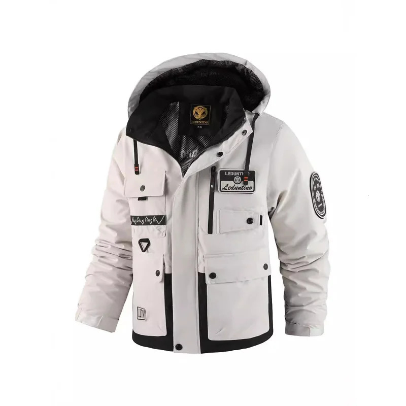 GIOIOMens jacket European and American thick warm cotton apron autumn winter casual work 250312