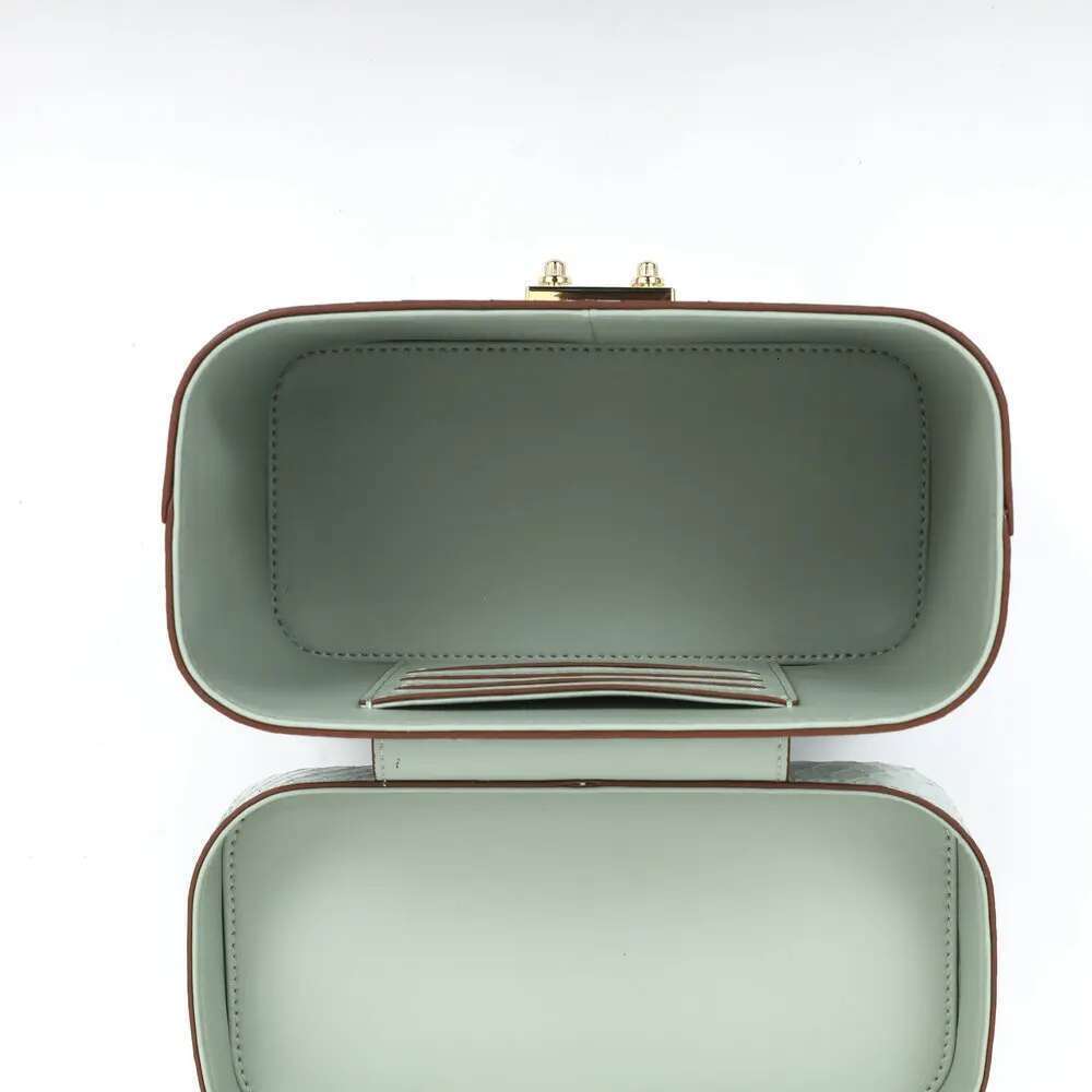 2024 New Snake Women's Genuine Leather Small Square Handbag Fashion Dual-use Makeup Shoulder Crossbody Bag 45
