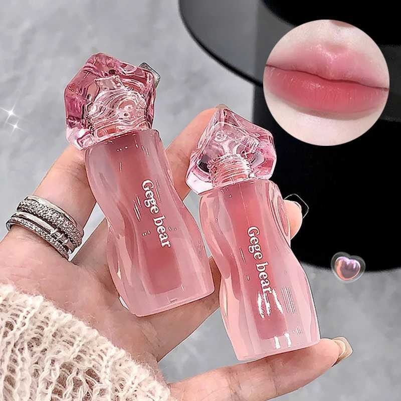 Gege Bear Pink Cream Mist Lip Mud Matte Velvet Lip Gloss Long-lasting Easy To Color Liquid Lipstick Cream Nude Peach Lip Glaze W250312