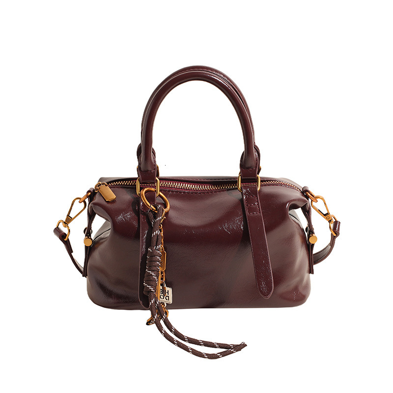 High Quality PU High end Soft Leather Boston Women s 2025 New Multifunctional Fashion Designer Trendy Handbag Shoulder Bag Crossbody Bag Wallet Storag