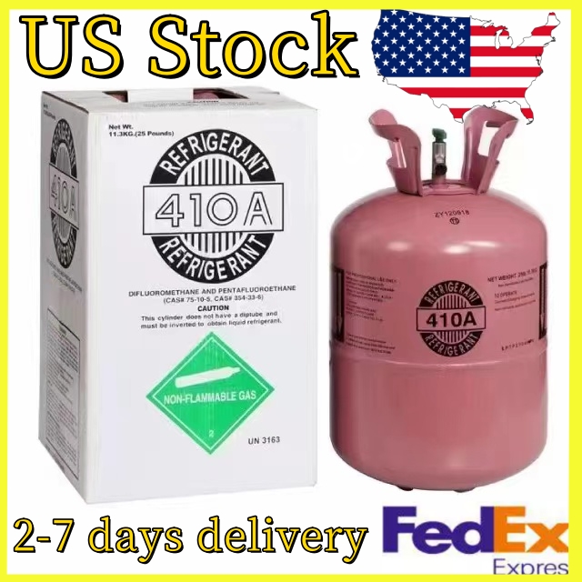 (US Stock) R-22 Freon Steel Cylinder Packaging Tank Refrigerant For Air Conditioners Freezers