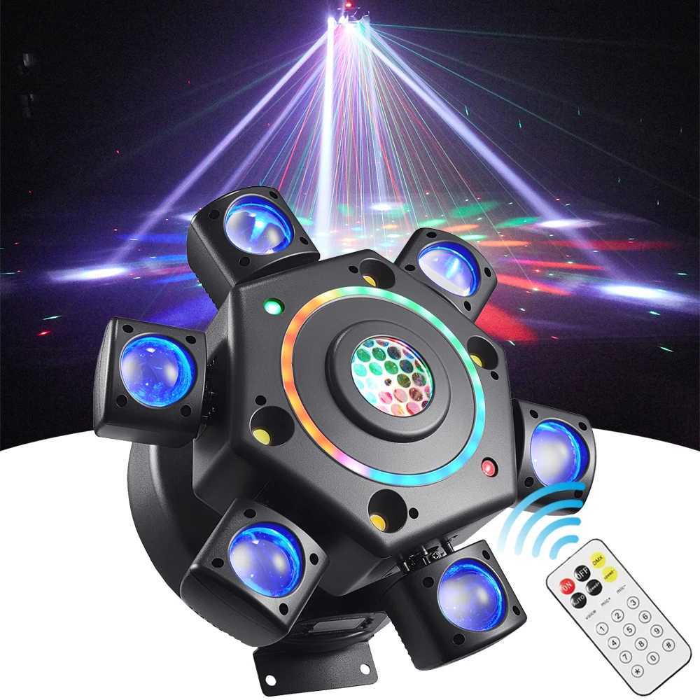 100W LED mobile headlight six arm stage light RGBW disco light DJ party DMX512 remote control for DJ bar party wedding X250312