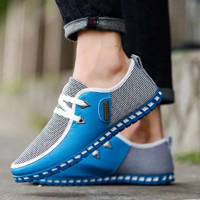 New Men's Casual Trend Male Comfortable Leather Loafers 2024British Style Business Work Shoes Driving Footwear Big Size 47