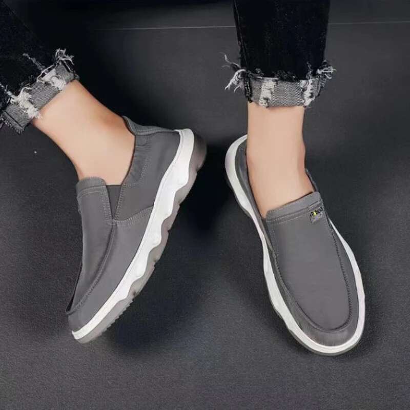Breathable Men Canvas Comfort Mens Casual Shoes 2024 New Slip On Lazy Footwear Platform Hard-Wearing Old Beijin Cloth Shoe