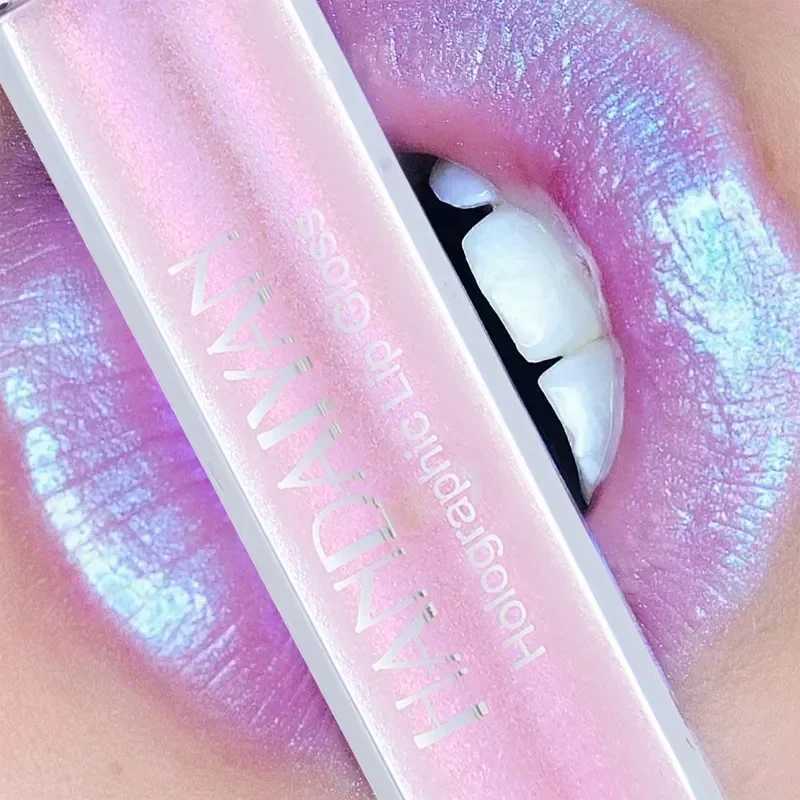 6-color laser holographic lip color liquid lipstick mermaid pigment durable shiny lip color waterproof metal lipstick W250312