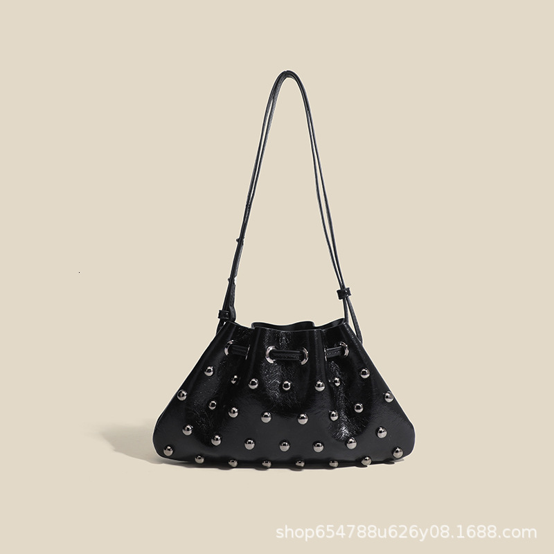 2025 New Rivet Underarm Bag For Women s Designer Fashion Multi Functional Mini Handbag Light Luxury Shoulder Bag Crossbody Bag Casual Wallet Phone Lip
